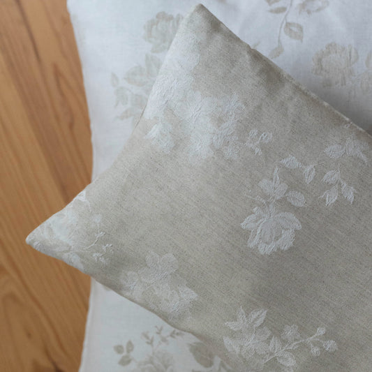 Kate cushion cover | rectangular | Sand Off white linen cotton | 25 x 45 cm