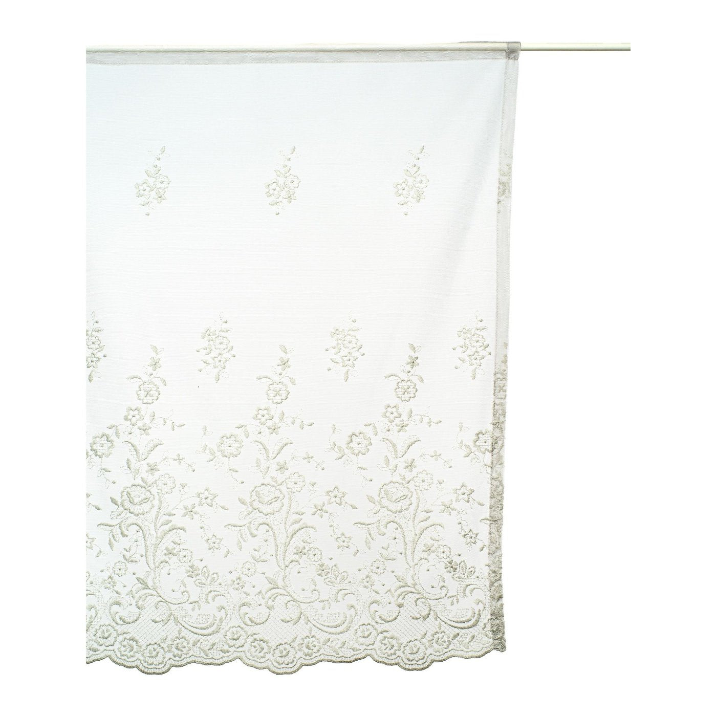 Sophisticated Charm: Lena Short Lace Curtain - 2 Colors, 2 Sizes